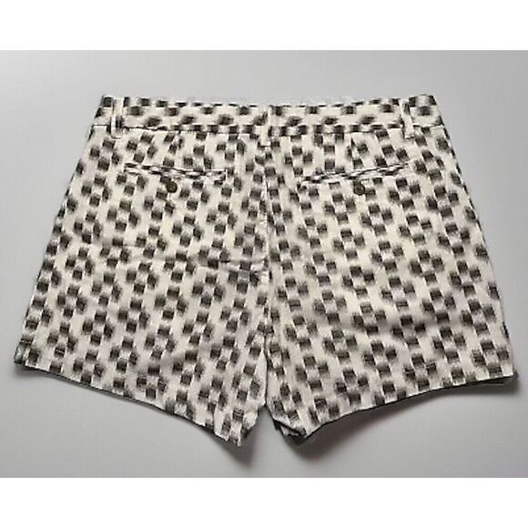 Khakis by GAP Women's Shorts Size 12 Printed Chino Deck Black & White EUC - Picture 2 of 11